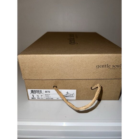 GENTLE SOULS by Kenneth Cole Betsi Flat Lace-up Sandal Sandal Black Sz 9M - Picture 3 of 13